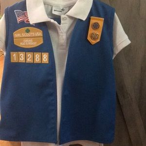 Girl Scout Daisy Uniform- Shirt And Skirt NWT